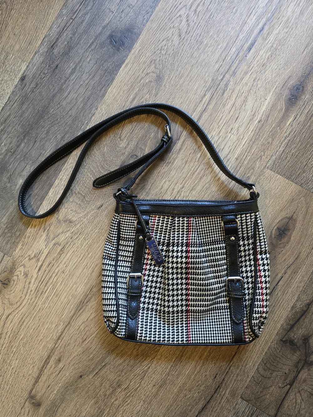 Chaps Classic Crossbody Bag with Black Trim